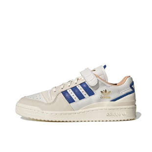 adidas originals FORUM 84 皮革 板鞋 男女同款 白蓝H03721