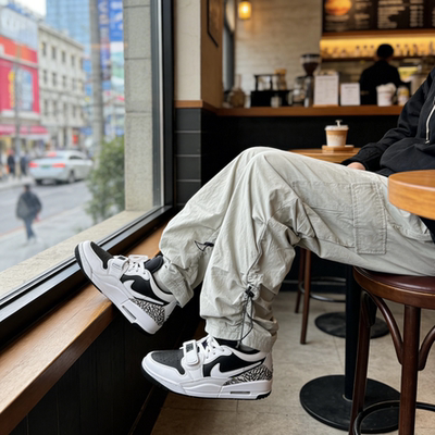 Jordan Legacy 312 皮革 LOW耐磨 低帮男女同款 白黑色CD7069-111