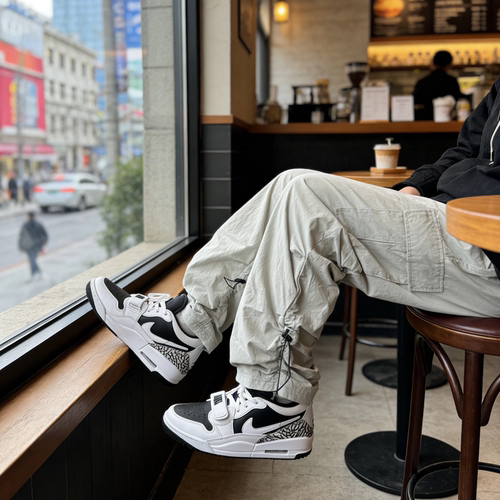 Jordan Legacy 312 皮革 LOW耐磨 低帮男女同款 白黑色CD7069-111