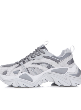 FILA斐乐 鱼刺 合成革 耐磨透气 包裹性 男女 韩版1JM00790D_050