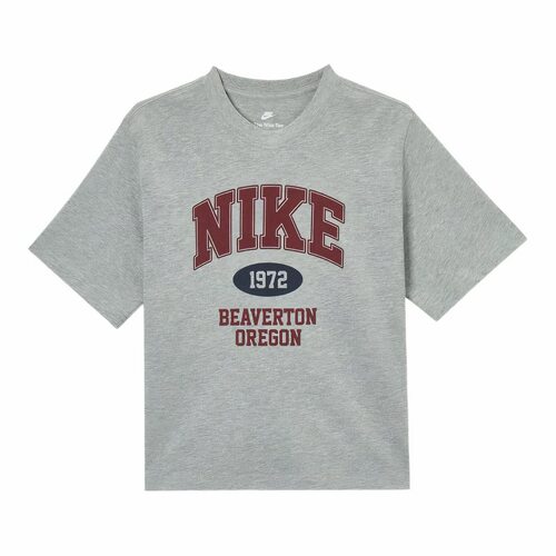 Nike  Sportswear 休闲运动复古短袖 T恤 女款 灰色IH0825-063