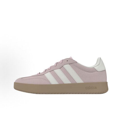 adidas BARREDA 舒适柔软 T头鞋 低帮 德训鞋 女款 粉色KH6998