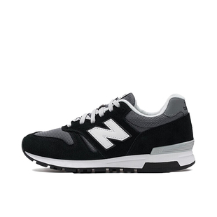 New Balance NB 565网布反毛皮织物合成革 男女款 灰黑色ML565CBK