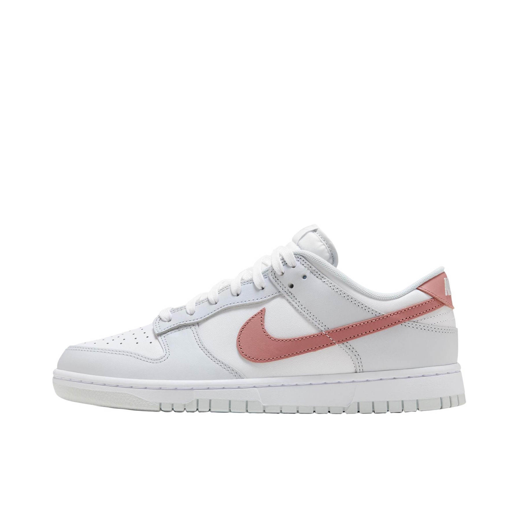 Nike Dunk 复古 运动 轻便 板鞋 白金色/星尘红HF0730-160