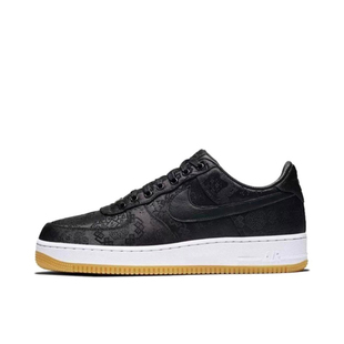 Nike Air Low黑丝绸CZ3986 001 CLOT Design Fragment Force