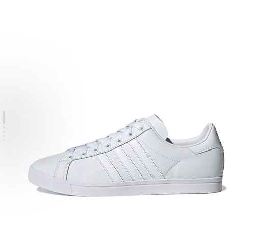 adidas originals Coast Star 合成革 板鞋 男女同款 纯白EE8903
