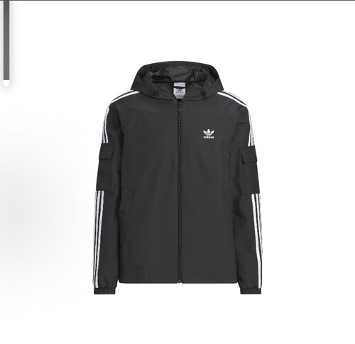 adidas originals Stag Track 连帽夹克外套 男女同款 黑色KB1945