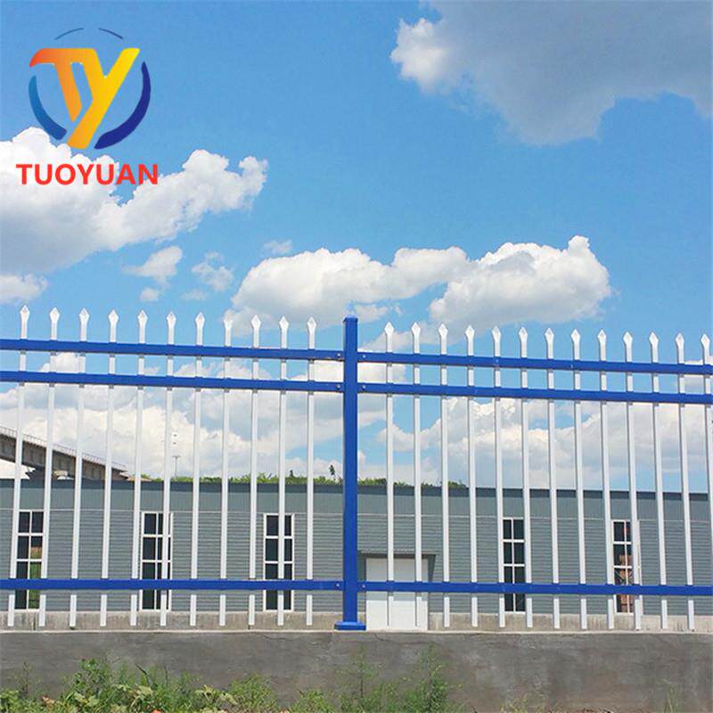 现货供应锌钢护栏学校防攀爬围栏网建筑铁艺防护隔离栅围墙护栏