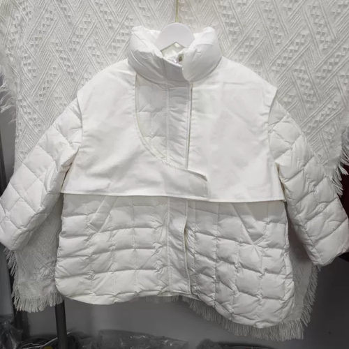 ycyp品牌童装冬款韩版拼接假两件女中大童羽绒服90白鸭绒洋气宽松