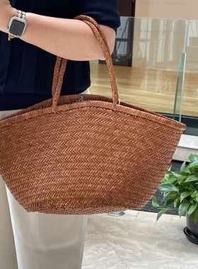 Dragon diffusion8907比利时编织包牛皮纯色手工法式单肩包休闲女