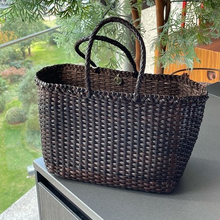 Dragon diffusion8804比利时牛皮编织包法式浪漫文艺百搭手提包女