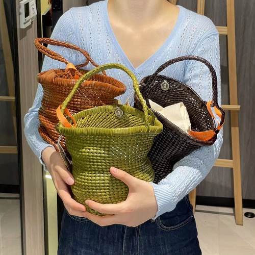 比利时小法式复古编织包