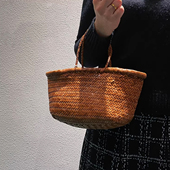 Dragon Diffusion8855法式 篮子牛皮编织包文艺百搭mini手提单肩包