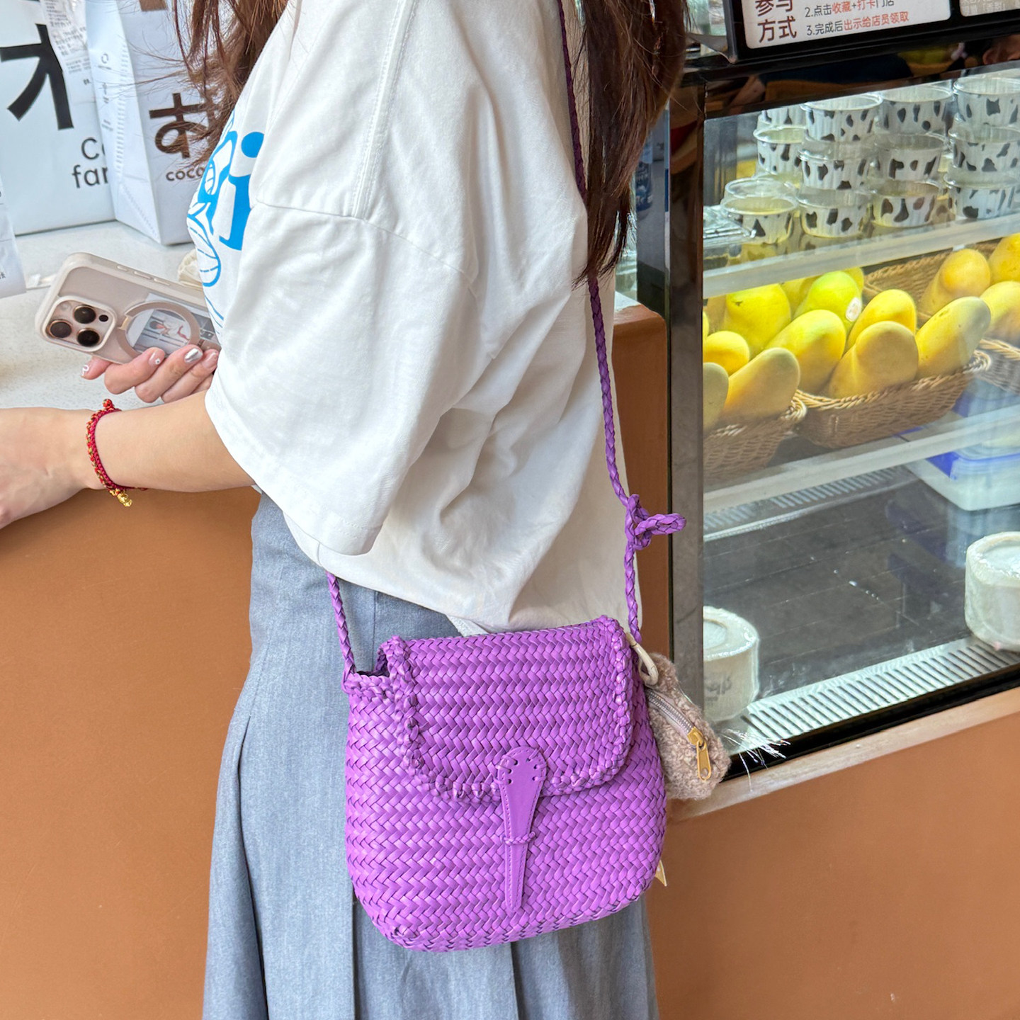 Dragon diffusion8934手工牛皮编织包法式文艺小号斜挎单肩包女,箱包皮具/热销女包/男包,通用款女包,淘宝优惠券,粉丝福利购,淘宝优惠卷