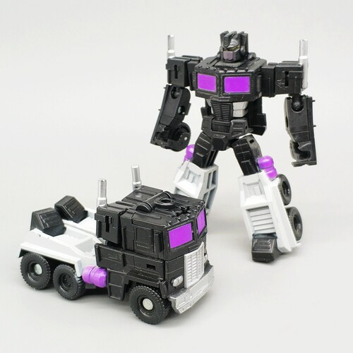 TF10变形G1玩具汽车大师擎天经典传奇级黑暗通天晓金刚机箱柱摆件