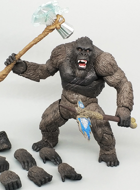SHM哥斯拉大战金刚手办玩具骷髅岛猩球崛起模型可动仿真动物猩猩