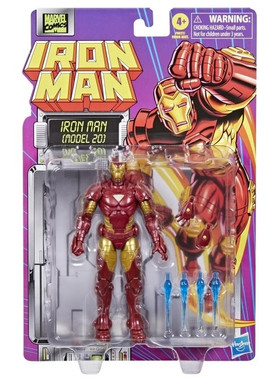 钢铁侠可动人偶经典漫画装甲传奇系列可动人偶玩具MK6 孩之宝