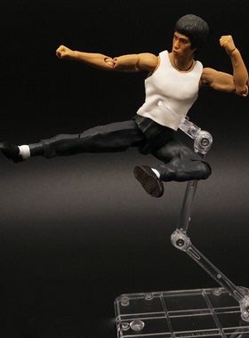 6寸李小龙手办真人快打唐山大兄龙争虎斗可动人偶李小龙死亡游戏