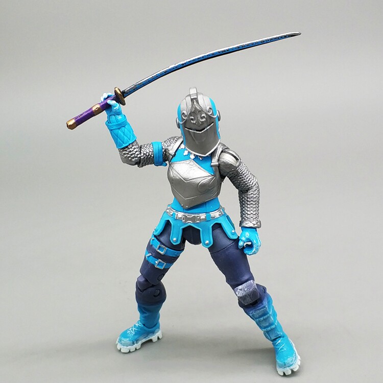 3.75寸堡垒之夜手办中古女骑士兵人特种部队可动人偶夺宝奇兵模型
