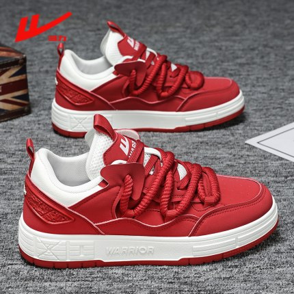 回力本命年红色男鞋秋季休闲运动板鞋潮牌百搭大码45小众情侣潮鞋