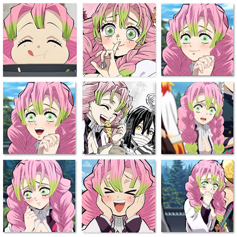 鬼灭之刃鬼杀队恋柱甘露寺蜜璃 diy数字油画填色手绘卧室装饰画