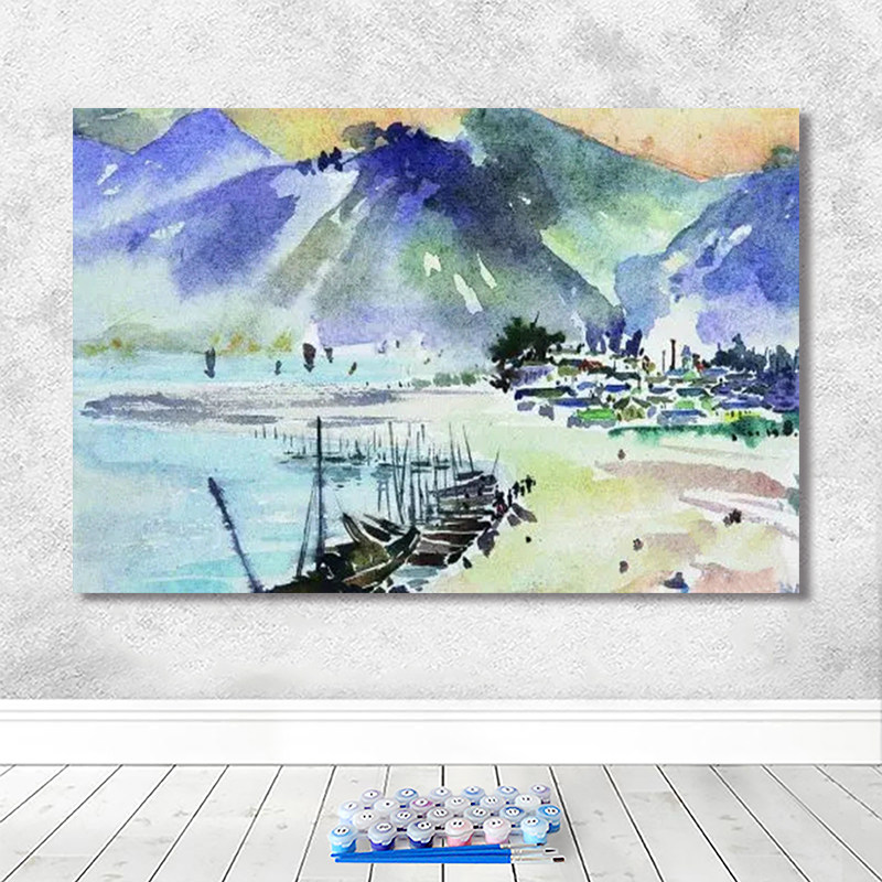 品都新中式风吴冠中客厅装饰画