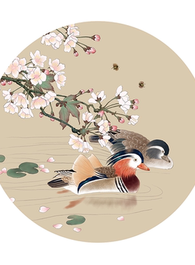 品都diy数字油画花鸟客厅书房