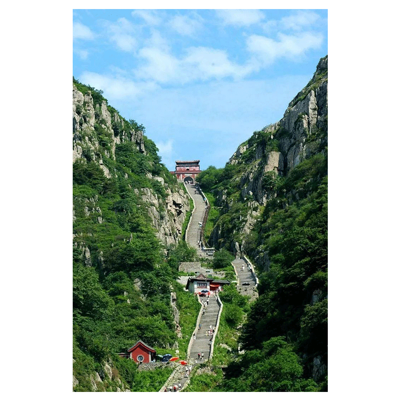 diy泰山数字手绘填色减压油彩画