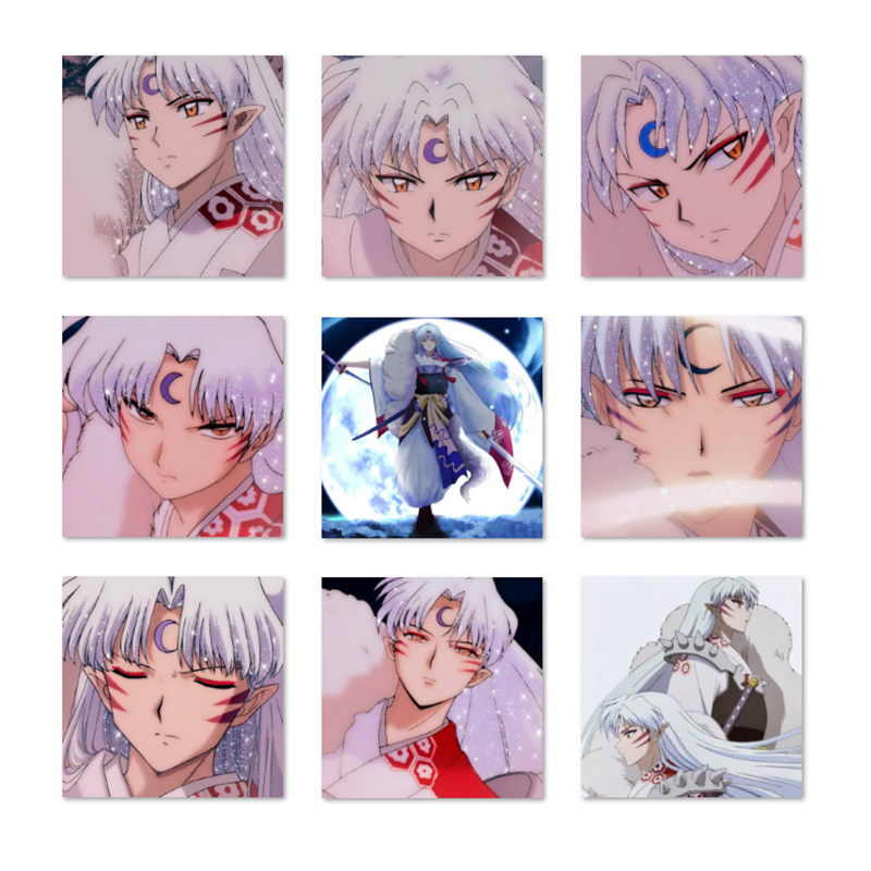 犬夜叉杀生丸卡通动漫diy数字油画家居墙壁背景家居装饰挂画