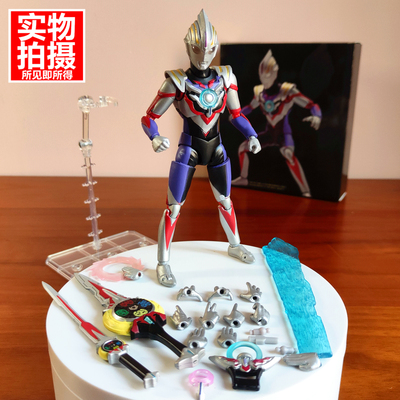 SHF欧布重光奥特曼手办超可动玩具模型男孩礼物ACT暗黑特利迦赛罗