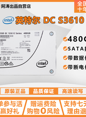 Intel/英特尔 S3610 480G SSDSC2BX480G4 R L P服务器 网吧 固态