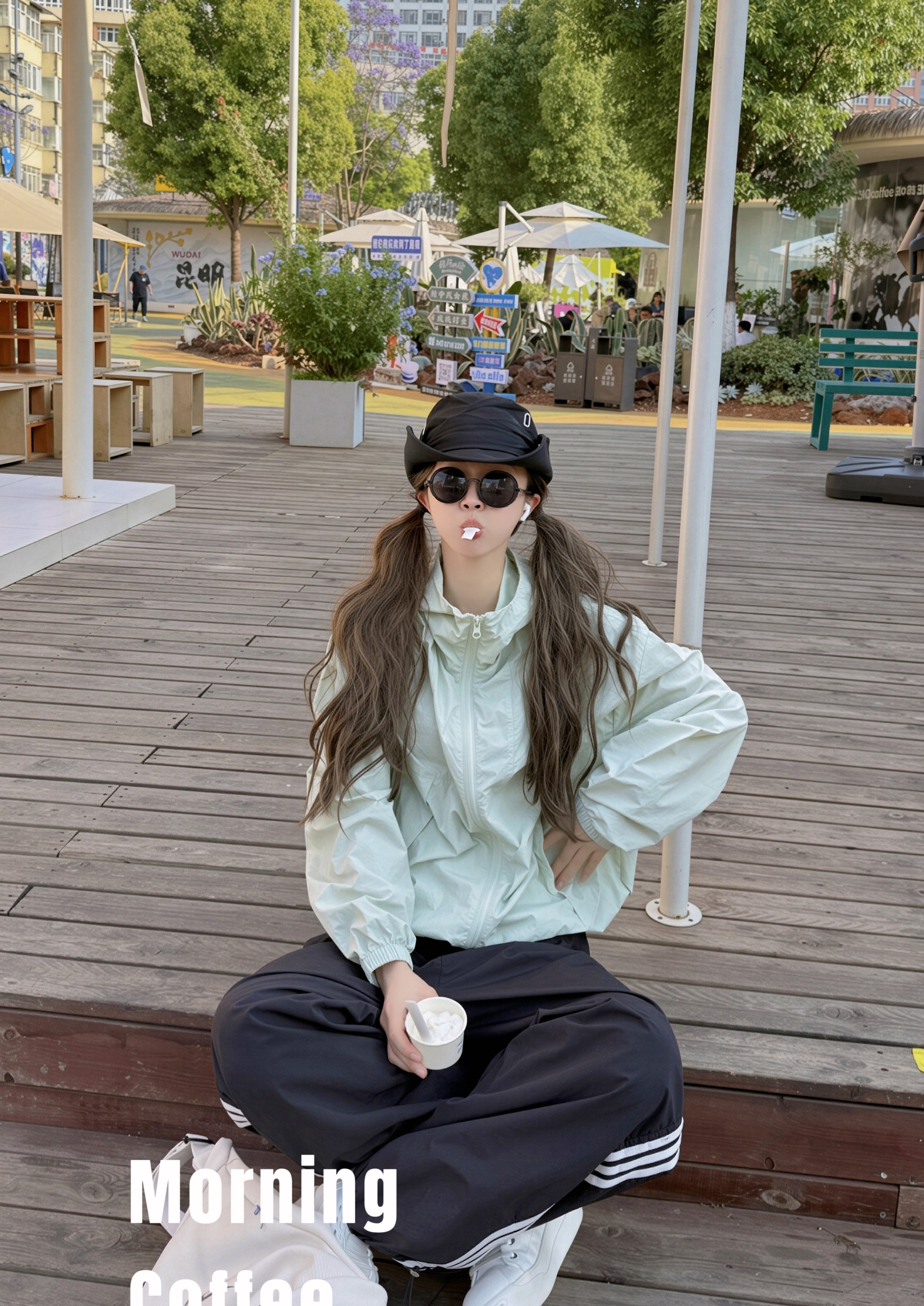 LISEYEN设计师款 薄荷绿chao薄款遮阳外套女夏季新款休闲防晒衣图片