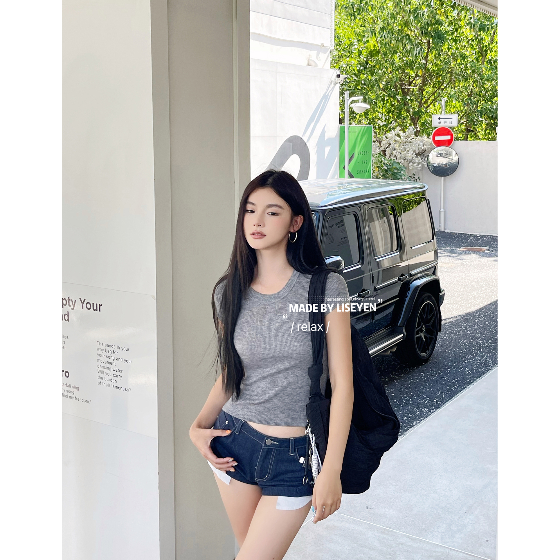 圆领LISEYEN20打底夏季设计师