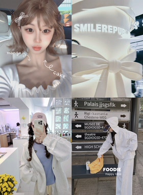 LISEYEN设计师原创灰色 白灰色带帽拉链宽松卫衣女秋季休闲外套