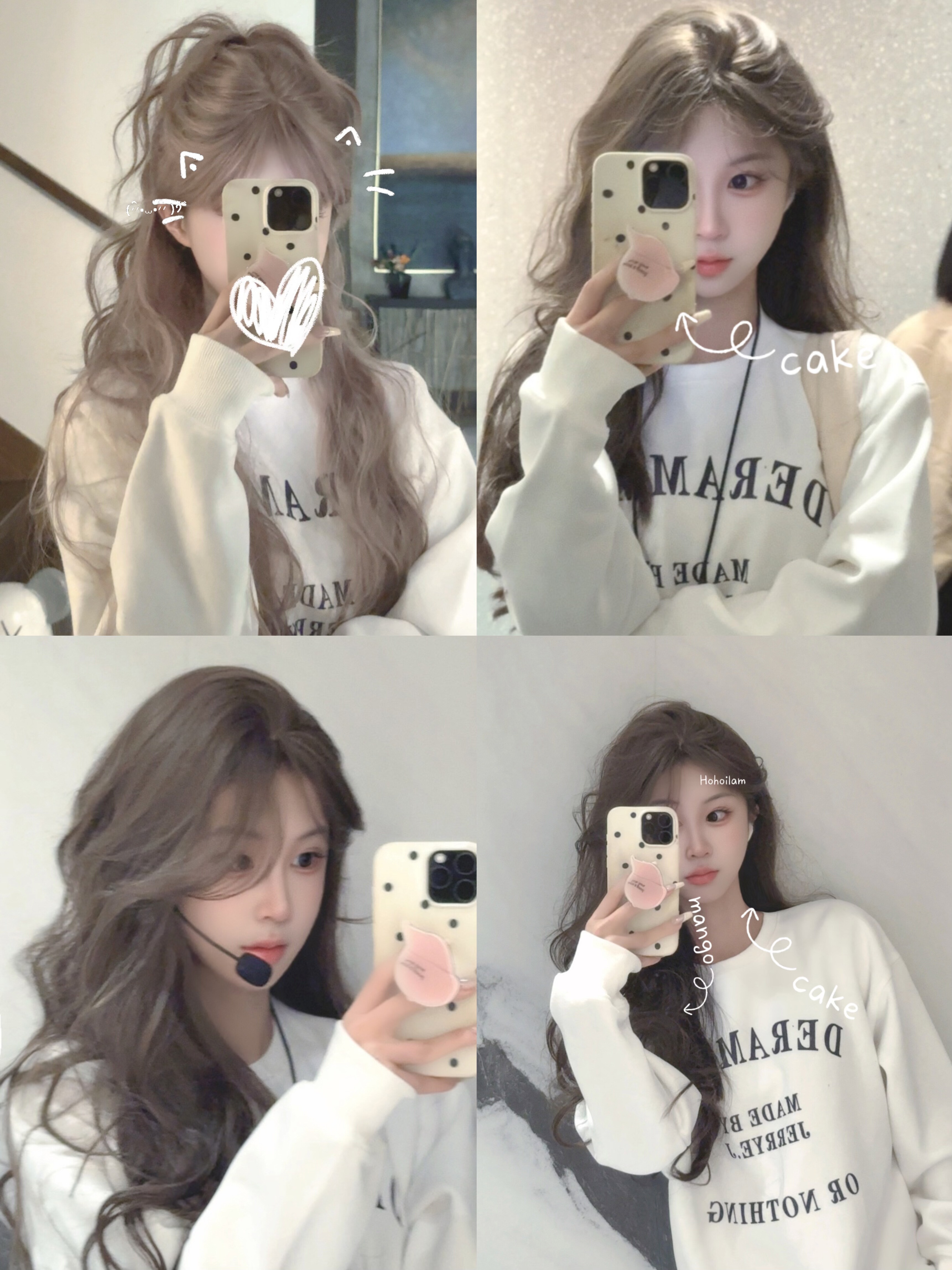 LISEYEN 设计师原创字母印花卫衣女秋季2025新款宽松休闲百搭上衣