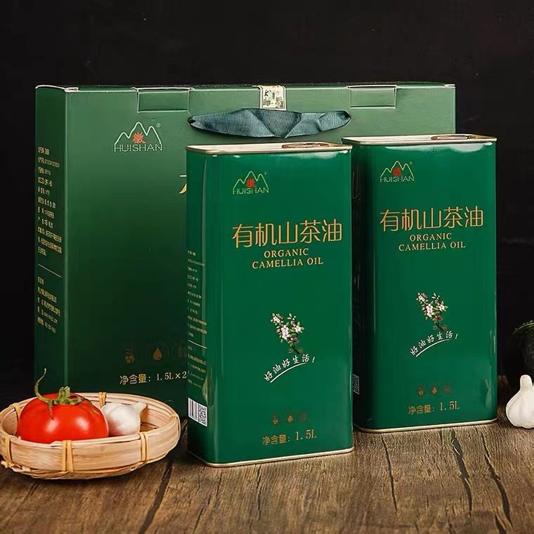 徽山一级野山茶食用有机茶树油茶籽油纯正品礼盒包装孕妇适用
