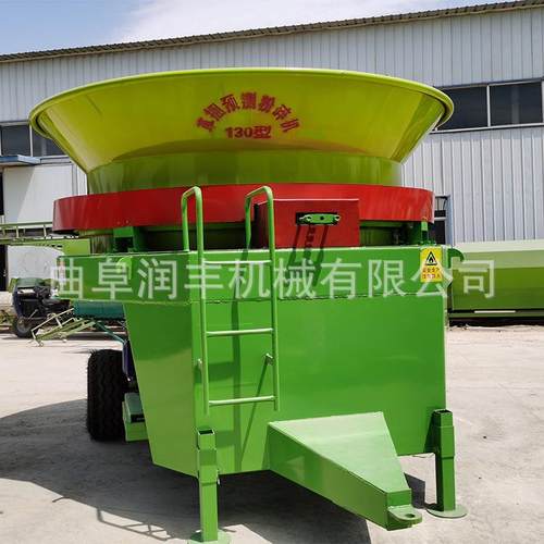 100型下出料口草捆粉碎机花生秧揉搓粉草机牵引式旋切秸秆揉丝机