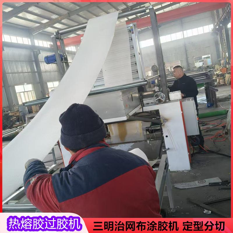 自动单双面蜡纸上蜡机 无纺布毛毡聚乙烯蜡涂腊机 pp热熔胶浸胶机