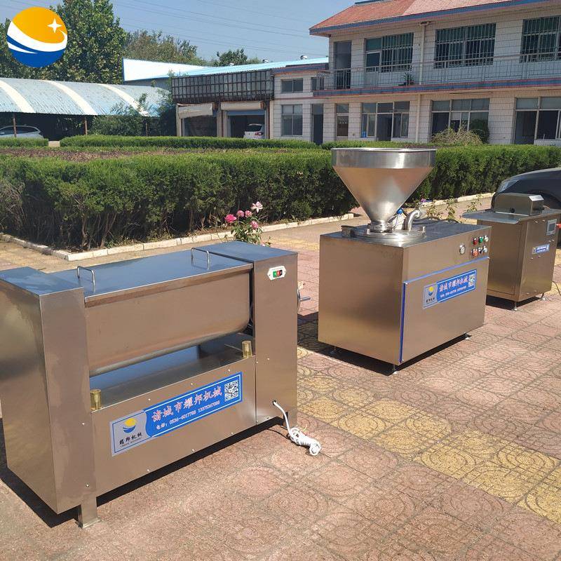 全自动灌肠机 食品厂灌风干肠机器 工业用成套台湾烤肠加工设备