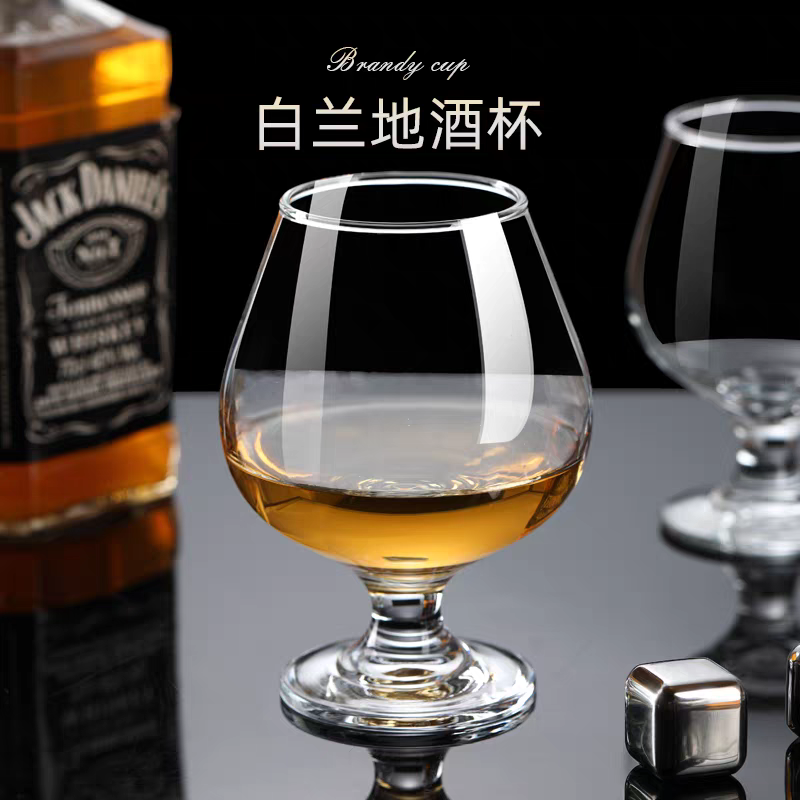 商用玻璃洋酒杯套装白酒杯加厚威士忌酒杯高脚红酒杯白兰地杯家用