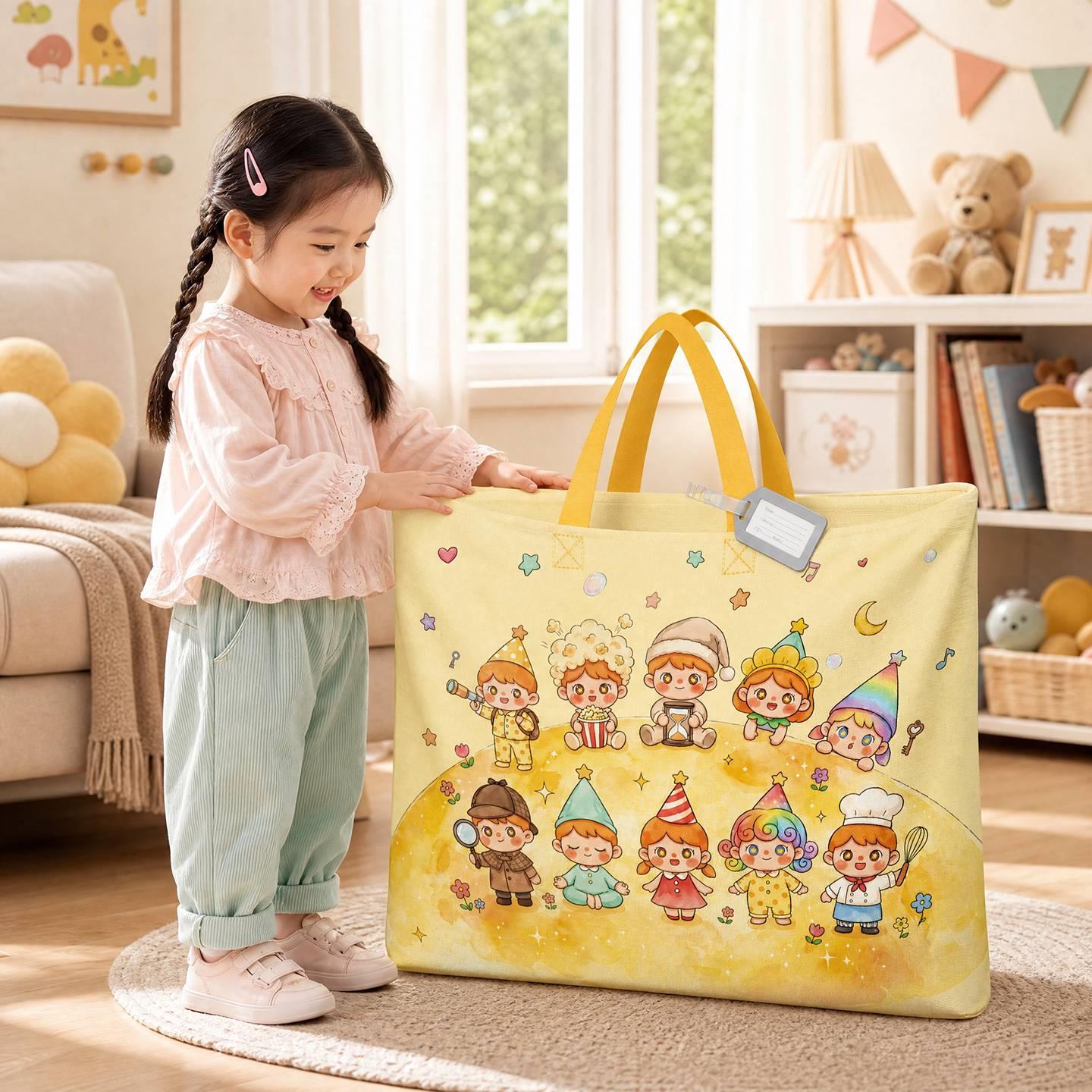 幼儿园被子收纳袋防水防潮儿童专用整理袋装衣服棉被褥行李手提袋