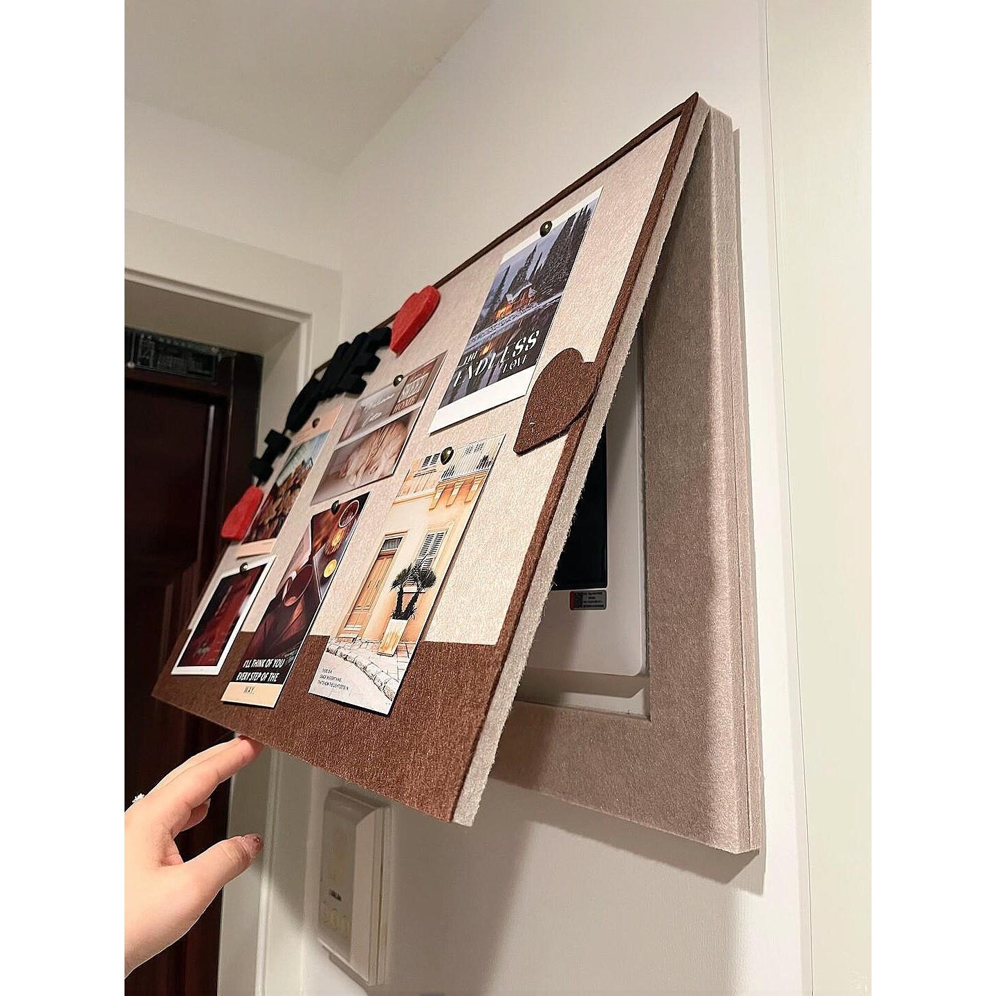 【新家的100个快递】电表箱装饰画毛毡板创意遮丑神器免打孔挂画