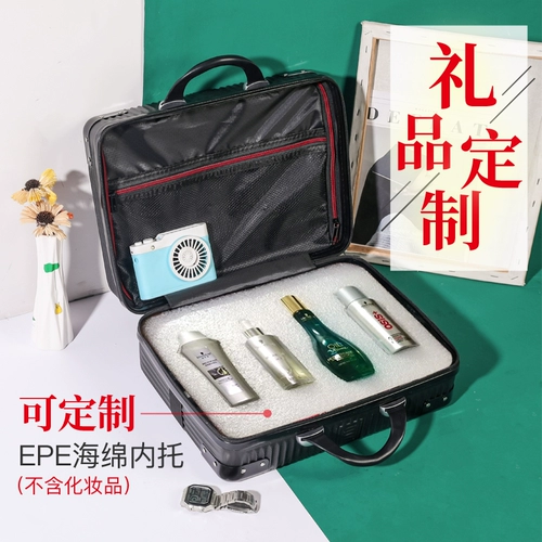 Ретро портативный чемодан, косметичка, маленькая портативная система хранения, 14 дюймов