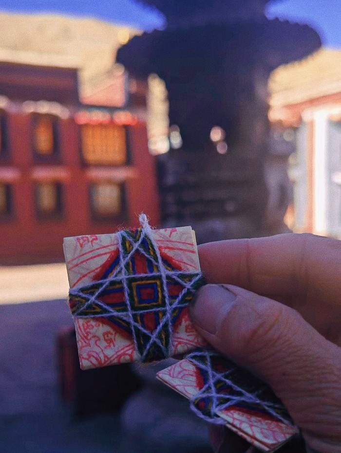 西藏萨迦老版随身携带大白伞盖物拉萨发出包邮