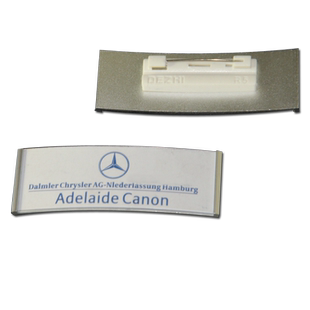 铝合金胸卡可定做 吉利汽车4S店指定工号牌 别针式磁铁中国移动公司银行酒店销售工号牌姓名牌工牌定制