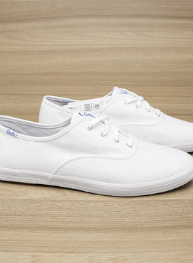 12.25 K.D 经典小白鞋女帆布薄底休闲鞋系带平底运动鞋极简百搭