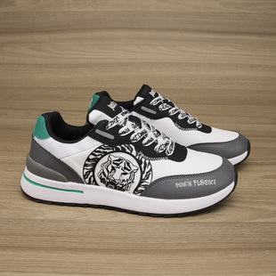 防滑耐磨透气舒适休闲鞋 皮面复古运动鞋 探五 JU外贸轻奢男士 12.4