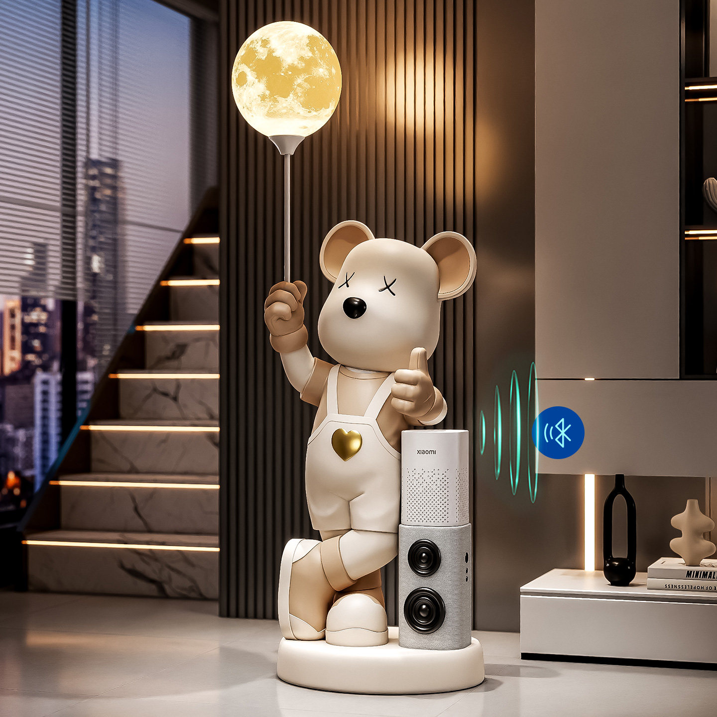 暴力熊客厅大型落地摆件搬家乔迁新居礼物新房子年轻人送人高档,家居饰品,落地摆件,淘宝优惠券,粉丝福利购,淘宝优惠卷