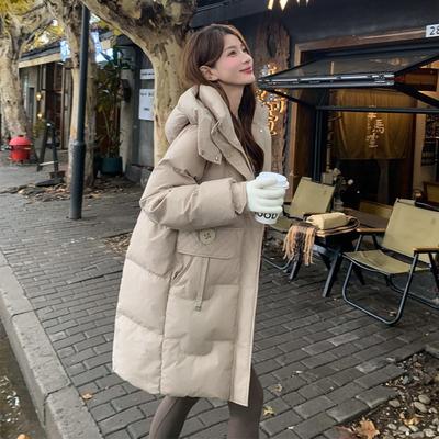 妤朵丽茉小个子中长款鹅绒服女2025冬季新款加厚羽绒服高端外套