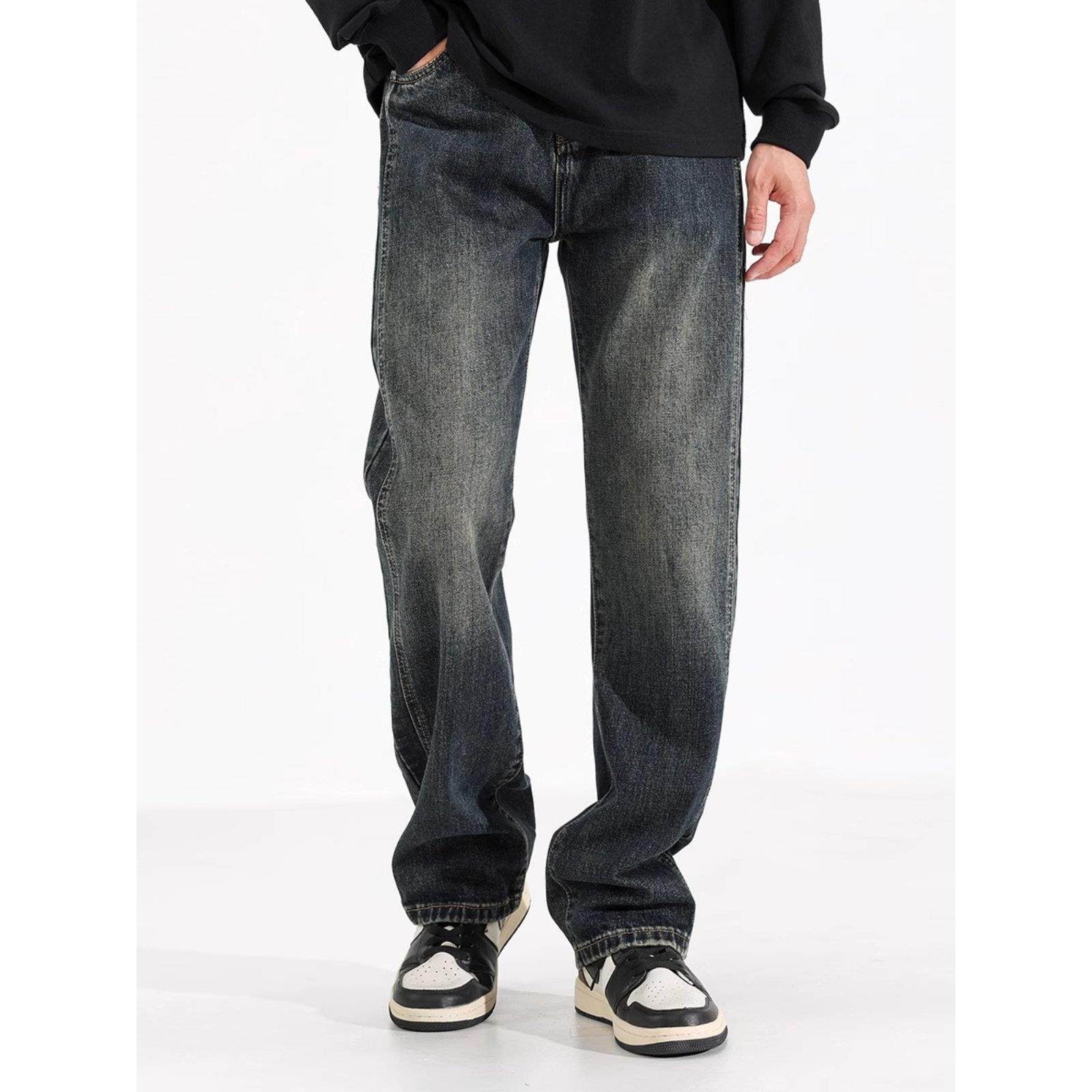 it Afternnaths潮牌美式覆古直筒牛仔裤男秋冬宽松阔腿水洗休闲裤,男装,牛仔裤,淘宝优惠券,粉丝福利购,淘宝优惠卷